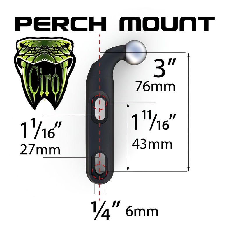Ciro 50411 Drink Holder (Black Perch Mount For Harley-Davidson Models) - Image 5